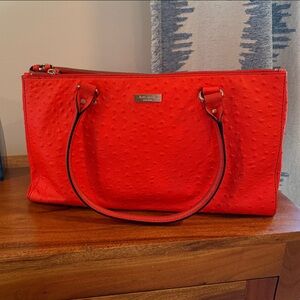 Kate Spade Faux Ostrich Handbag